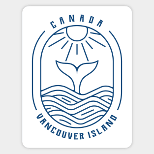 Vancouver Island Canada Whale Watching Spots Sticker
